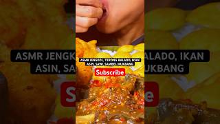 ASMR JENGKOL TERONG BALADO IKAN ASIN SAWI SAMBEL MUKBANG shorts [upl. by Holton]