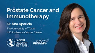 Prostate Cancer and Immunotherapy with Dr Ana Aparicio [upl. by Sivert]