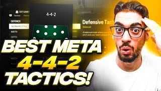 THE BEST META 442 FORMATION amp CUSTOM TACTICS FOR EAFC 24 ULTIMATE TEAM [upl. by Poole]