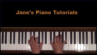 Autumn Leaves Piano Tutorial LH [upl. by Weatherby]