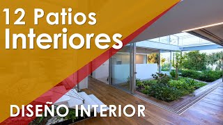 12 PATIOS INTERIORES EN CASAS Decoración de patio interior cerrado techado acristalado y cubierto [upl. by Demetris84]