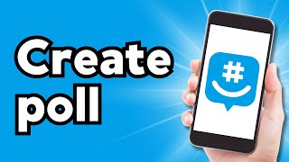 How To Create a poll in groupme 2024 [upl. by Narcho]