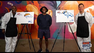 Terrell Davis tours Broncos stadium artist series  Salute to Broncos Country [upl. by Hugh]