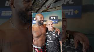 Charles Oliveira meets Jon Jones after UFC309 [upl. by Odnavres]