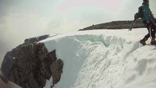 Skiing on Ben Nevis  No 3 amp No 4 Gully [upl. by Anaert]