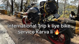 International Trip k liye bike service karva li🔥 youtube trendingvideo dailyvlog viralvideo [upl. by Saref880]