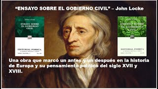 Review del quotENSAYO SOBRE EL GOBIERNO CIVILquot  John Locke [upl. by Lorena]