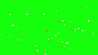 CONFETTI GREEN SCREEN EFFECT  CHROMA KEY [upl. by Ethelda]