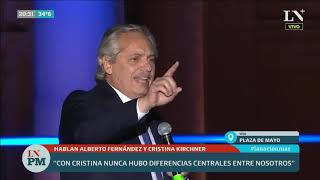 Discurso de Alberto Fernández presidente en Plaza de Mayo [upl. by Apps]