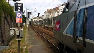 TGV au départ dAngers pour Paris [upl. by Anoyek]