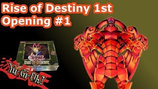 NOSTALGIC YuGiOh 1st Edition Rise of Destiny Box Opening 1 [upl. by Elazaro]