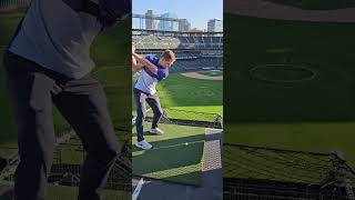 Angered Golfer in the Rockpile at Coors Field [upl. by Areema]