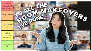 Ranking ALL Room Makeovers Ive Done Satisfying Before amp Afters  JENerationDIY [upl. by Hanselka]