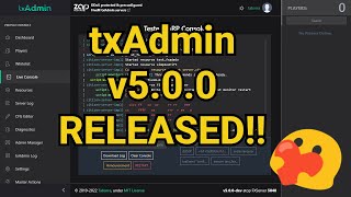 🚀 txAdmin v5 RELEASED 🤩 [upl. by Llatsyrk627]