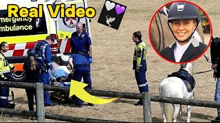 Huge Accident Horse Rider Georgie Campbell 37 Dies in Horse Accident at Bicton Horse Trial Devon [upl. by Auqinahc]