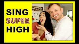 SING SUPER HIGH  Singing Exercises For Really High Notes [upl. by Ecirehc]