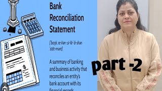 Bank Reconciliation Statement part 2CommerceTutorialcn6pw [upl. by Anitsahs]