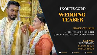 WEDDING TEASER  TAMIL ALBUM AND COVER SNGS  INOUTZCORP  WEDDING AND ALL EVENTS [upl. by Htiel]