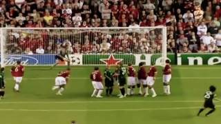 Shunsuke Nakamura vs Manchester United  200607 Champions League [upl. by Novoj]