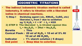 IODIMETRIC  IODOMETRIC TITRATIONS Differences with examples method Procedure [upl. by Edijabab656]