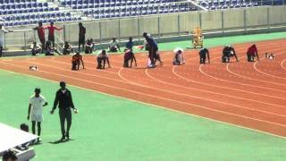 Kikwanza Sondashi 100m Intermediate Boys ISAZ Qualifiers Ndola 300514 [upl. by Pillihp]