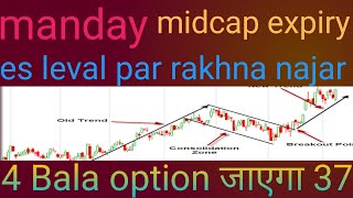 manday midcap expiry analysis midcap prediction tomorrow for 21 10 24 [upl. by Adnesor]