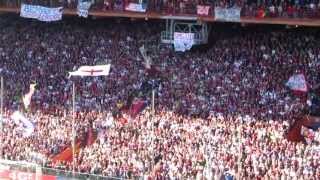 Genoa 1  1 Samp 140413 Tifo ultras Genoa [upl. by Oznofla]