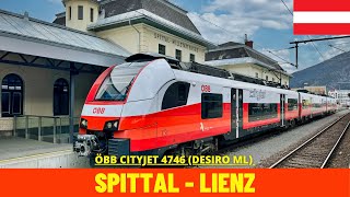 Cab Ride SpittalMillstättersee  Lienz Drava Valley Railway Austria train drivers view in 4K [upl. by Legnaros142]