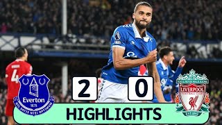 Everton vs Liverpool 20  All Goals amp Extended Highlights  Premier League 2024 [upl. by Airdnas]