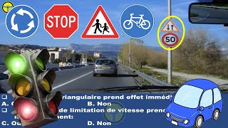 2024 Code de la route permis de conduire Nouvelle 40 questions dexamen [upl. by Mike]