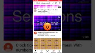 Reupload Clock ticking sound over 1 Decillion times  Has been stolen amp Has more views than me [upl. by Yemrej]