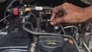 D4CB ENGINE how to bleed fuel system before start engineby jess Automotive [upl. by Aikemal]