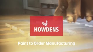 Paint to Order Manufacturing at Howdens [upl. by Reffinej]