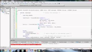 Windowsh C Tutorial 3 Creating a Button [upl. by Anelahs77]