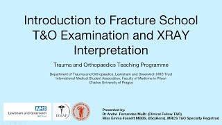 1 Introduction to Orthopaedics TampO Acute Management [upl. by Aiuqenehs]