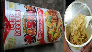 Nissin cup noodles mazedaar masala [upl. by Mira395]