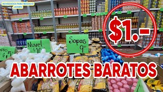 ABARROTES MÁS BARATOS DESDE 1 CAFE JABÓN ACEITE SHAMPOO SOPA TODO BARATO CORRE SURTE TU DESPENSA [upl. by Anha546]