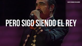 Vicente Fernández  El Rey LetraLyrics [upl. by Eskil376]