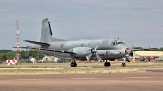 Dassault ATL2 Atlantique 2 French NAVY arrival at RIAT 2018 RAF Fairford AirShow [upl. by Carberry]