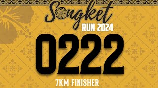 Day 100  VIRTUAL RUN  SONGKET 🏃🏻‍➡️ RUN 7KM  RUMAU [upl. by Schnorr]