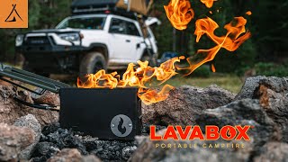 Fire Ban Compliant Campfires  LavaBox Portable Campfire [upl. by Attej862]