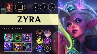 Zyra Carry vs Swain Killing spree  NA Grandmaster Patch 1423 [upl. by Christis]