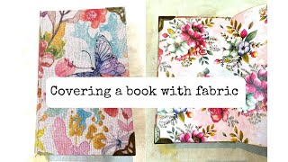 Covering Books With Fabric [upl. by Slorac]