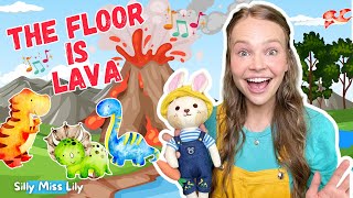 The Floor Is Lava  Silly Miss Lily  Brain Break Activity Song  Dance Songs for Kids [upl. by Lebiram]