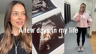 VLOG 32 weeks pregnant ultrasound grocery shop working out [upl. by Hillel]