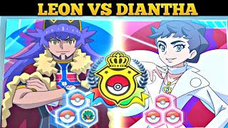 Master 8  Leon vs Diantha Semi final battle  Leon vs Diantha  Ash vs Cynthia  semi final [upl. by Harmon]