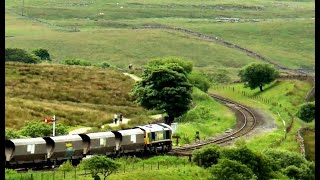 Coal Train Approaching and Passing Blea Moor and Over the Ribblehead Viaduct [upl. by Nagle]