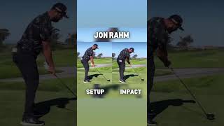 Setup Position vs Impact Position from the Best in the World golf golfswing pgatour [upl. by Iolanthe815]