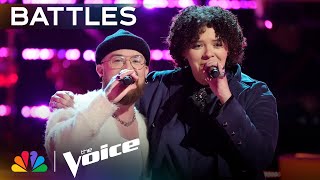 Shye and Jamison Pucketts Cover of quotLove Yourselfquot Blows the Coaches Away  The Voice Battles  NBC [upl. by Ainoet]