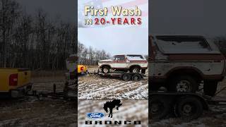 Abandoned 1978 Ford Bronco Gets First wash in 20 Years  Extreme Detailing Begins [upl. by Asiuol997]